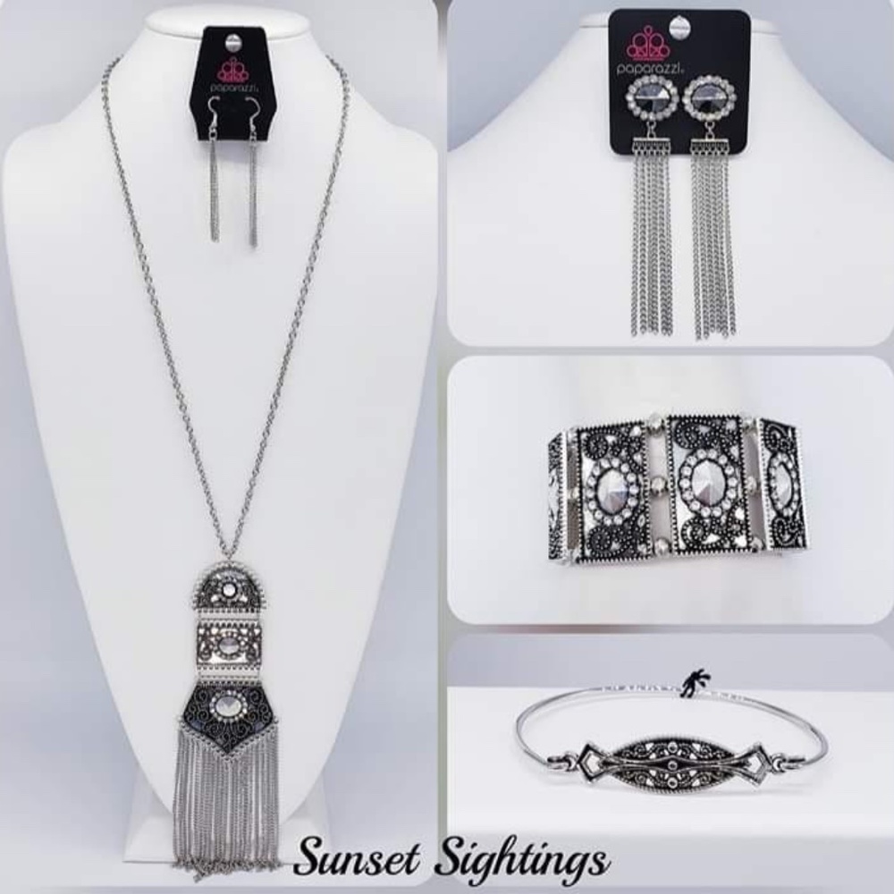 Sunset Sightings 4 piece silver set 112721